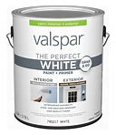 Valspar Satin White Acrylic Interior/Exterior Door And Trim Paint (1-Gallon) | 007.0790217.007