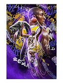 Kobe Poster Bryant Poster Basketball Canvas Poster Wall Art Decor Print Picture Paintings For Living Room Bedroom Decoration Unframe:12X18inch
