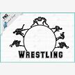 Wrestling Circle PNG, Wrestling PNG, Wrestling Mom, Wrestling Picture, PNG For Sublimation, Commercial Use, Wrestling Silhouette Png,