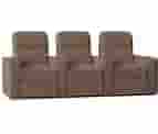 Wayfair Chrysander 103" Wide Home Theater Sofa Microfiber/Microsuede In Brown | 44 H X 103 W X 38 D In