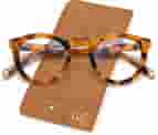 EASY READ Retro Round Blue Light Blocking Reading Glasses For Women, Anti UV Readers For Women Computer Eyeglasses(Tortoise,+1.50)