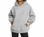 Chaos World Women's Long Sleeve Oversized Pullover Solid Color Y2K Hoodie Fall Winter Sweatshirt With Pocket