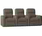 Wayfair Chrysander 103" Wide Home Theater Sofa Microfiber/Microsuede In Gray | 44 H X 103 W X 38 D In
