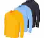 3 Pack: Men's Long Sleeve Rash Guard Hoodie Sweatshirt Sun Protection UPF UV SPF Fishing Shirt (Available In Big & Tall)