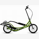 Elliptigo 8C Long Stride Outdoor Elliptical Bike And Best Hybrid Indoor Exercise Trainer, Green