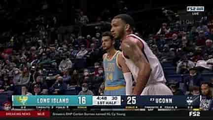 UConn Men's Basketball Highlights v. LIU 11/17/2021