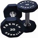 French Fitness Urethane 8 Sided Hex Dumbbell Set, 5-50 Lbs (New)