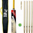 Cricket Bat Complete Kit For Kids Age 8-14 Years Red Color Outdoor Summer Sports_1