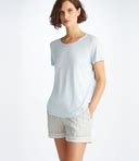 Derek Rose Lounge Shorts Amalfi 20 Cotton Batiste - Blue - Mini Shorts Size M