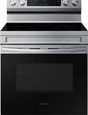 Samsung - 6.3 Cu. Ft. Freestanding Electric Range With Rapid Boil , Wifi & Self Clean - Stainless Steel