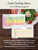 Carb Cycling Menu And Meal Planner For V-Shred