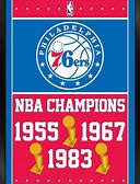 Trends International NBA Philadelphia 76Ers - Champions 15 Wall Poster, 22.375" X 34", Black Framed Version