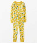 Girls' & Boys' Lemon Stand Long John Pajama Set In 100% Cotton - Size Little Kids 4 By Hanna Andersson