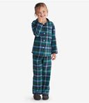 Family Flannel Kids' Classic Pajama Set - Chalet Plaid, 5 - Blue/Green, Cotton Flannel | The Company Store